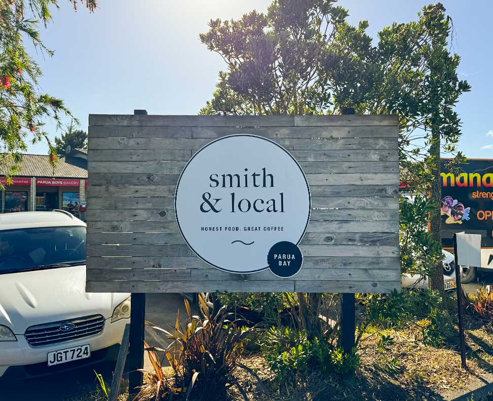 Smith And Local Sign By Road